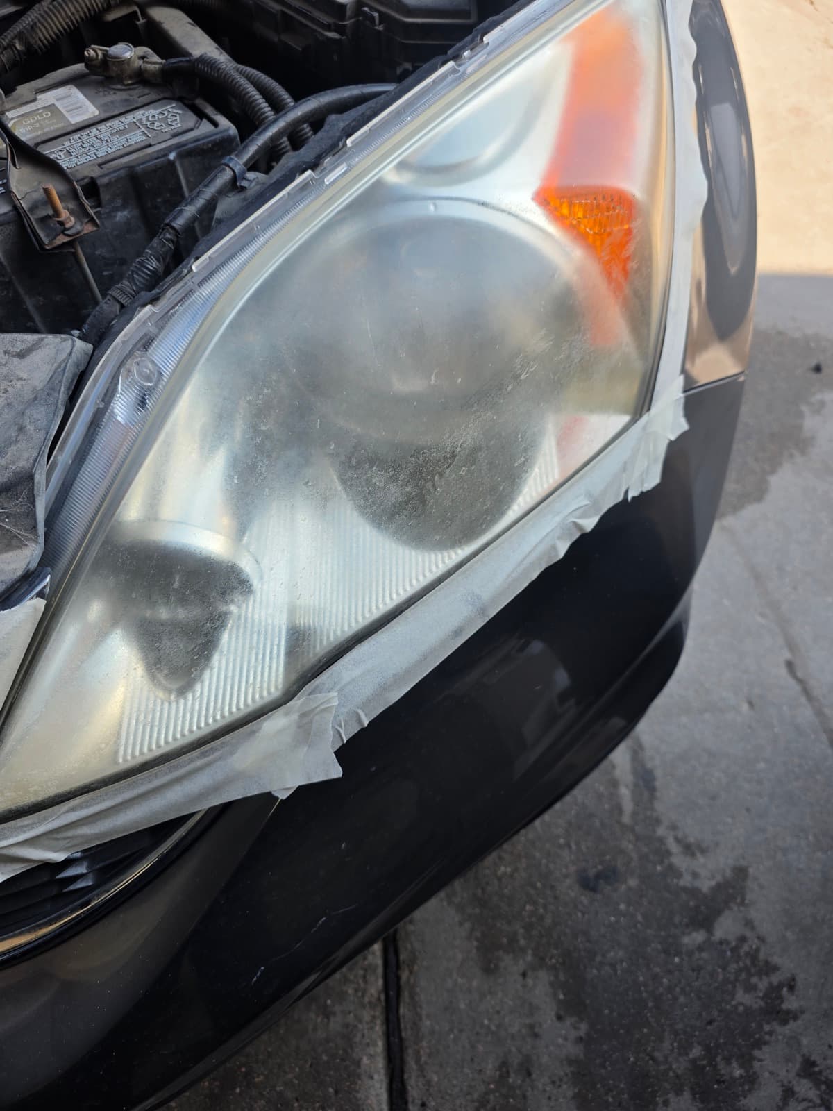 Headlight Restoration — before